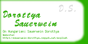 dorottya sauerwein business card